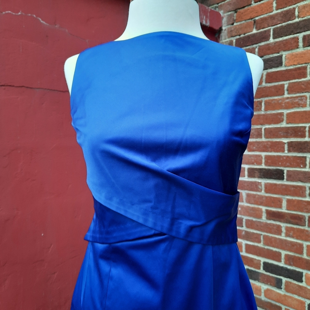 Talbots High Neck Twist Front Sleeveless Short Dress Wedding MOB Spring 4P NEW - Picture 13 of 13